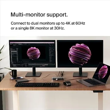 Belkin 5-in-1 Thunderbolt Hub with High-Speed Connectivity and Power