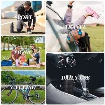 Nefeeko Collapsible Water Bottle, 27oz Reuseable BPA Free Silicone Foldable Water Bottles for Travel Gym Camping Hiking, Portable Leak Proof Sports Water Bottle with Carabiner