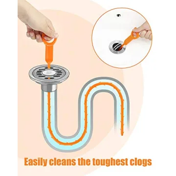 Anie 6PCS Drain Clog Remover for Effective Drain Cleaning