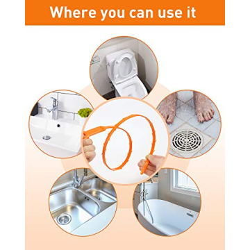 Anie 6PCS Drain Clog Remover for Effective Drain Cleaning