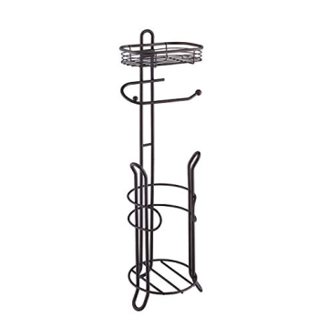 SunnyPoint Elegant Toilet Paper Holder with Storage Shelf