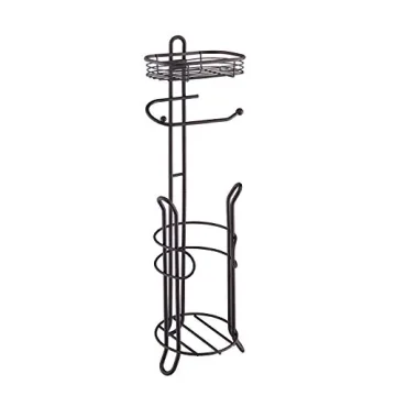 SunnyPoint Elegant Toilet Paper Holder with Storage Shelf