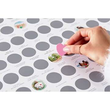 TBD 100 Dates Scratch Off Poster - Date Night Bucketlist, Anniversary for Couples, Date Night Ideas, Birthday for Women