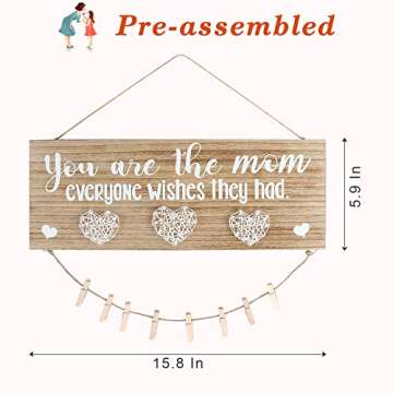 AKEROCK Mom Picture Frames, Christmas Gifts for Mom from Daughter and Son, Unique Xmas Mom Gifts - M...