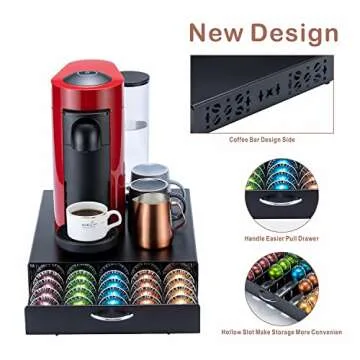 Stylish Flagship Nespresso Pod Holder for 50 Pods