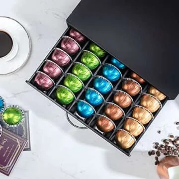 Stylish Flagship Nespresso Pod Holder for 50 Pods