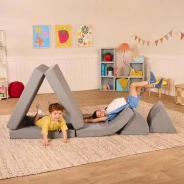 B. toys Foam Fort Playset - Modular Fun with Washable Covers for 12+ Months