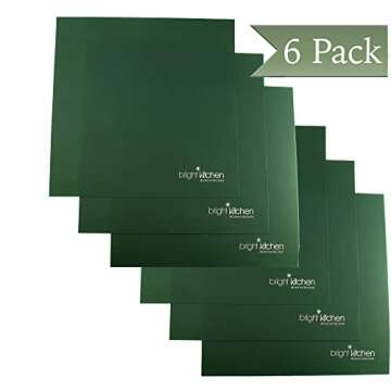 6 Silicone Non Stick Sheets fits Tribest Sedona Dehydrator Combo Classic Supreme P9000 + P9150 SDC-S101 fruit roll up crackers Teflon-Free