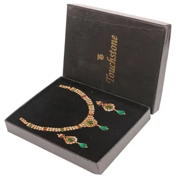 Touchstone Elegant Handcrafted Indian Jewelry Set for Women