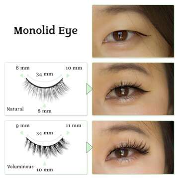 2R Studio Pre-Glued Reusable Eyelashes for Easy Glam