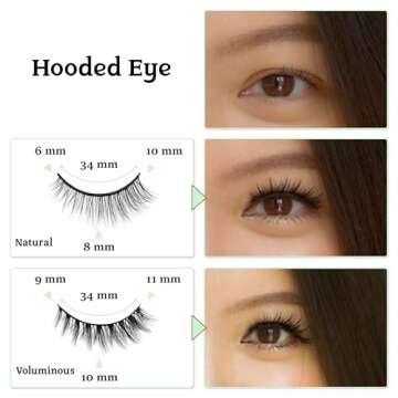 2R Studio Pre-Glued Reusable Eyelashes for Easy Glam