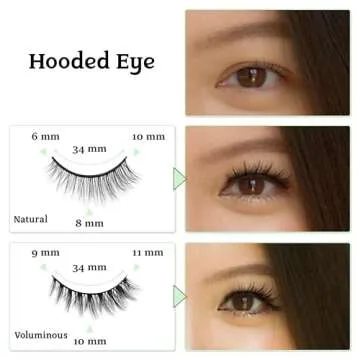 2R Studio Pre-Glued Reusable Eyelashes for Easy Glam