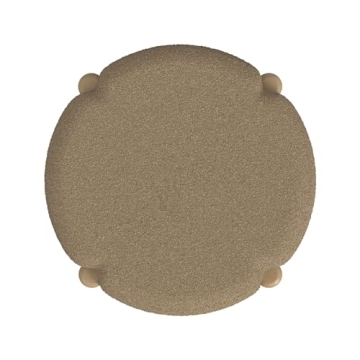 Stylish HomePop Luna Modern Round Ottoman for Any Space