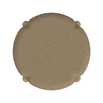 Stylish HomePop Luna Modern Round Ottoman for Any Space