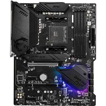 MSI MPG B550 GAMING PLUS Gaming Motherboard (AMD AM4, DDR4, PCIe 4.0, SATA 6Gb/s, M.2, USB 3.2 Gen 2...