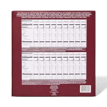 Thoughtfully Gourmet, Gourmet Salt Sampler Collection Gift Set, Vegan and Vegetarian, Uniquely Flavored Seasoning Salts Including Smoked, Truffle, Merlot, Lavender, Espresso and More, Set of 18