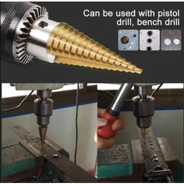 HSS Step Drill Bit Set - Precision Metal Wood Plastic