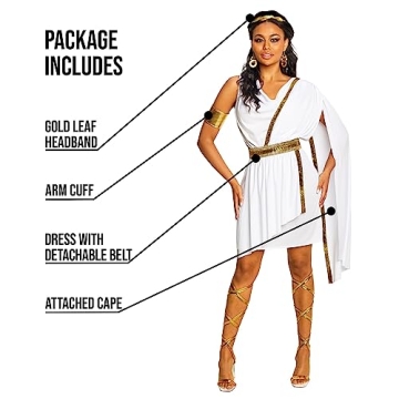Stunning Morph Greek Goddess Toga Costume for Women