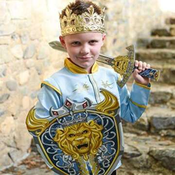 Little Adventures Soft Golden Silver Crown for Kids