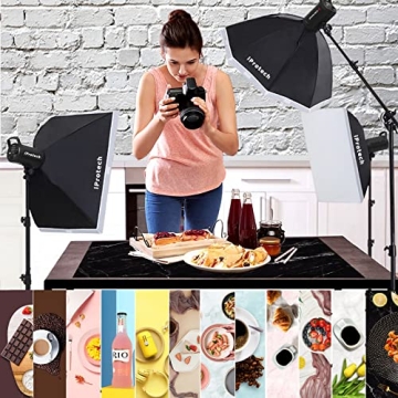iPROTECH 6PCS Double-Sided Photography Backdrops Set