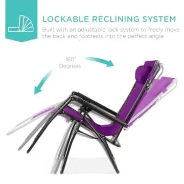 Zero Gravity Folding Recliner Chair with Canopy Shade