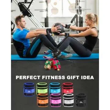 Adjustable Ankle Weights 1-12 LBS Pair for Every Fitness Enthusiast