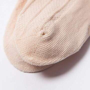 Kaariss Baby Girls Boys Toddlers No Seam Cotton Knee High Socks Tube Ruffled Stockings 5 Pack