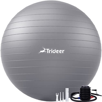 Trideer Yoga Ball - Heavy Duty Exercise Ball with Pump