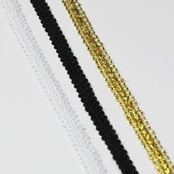 Gimp Braid Trim 22 Yards Decorative Black Webbing