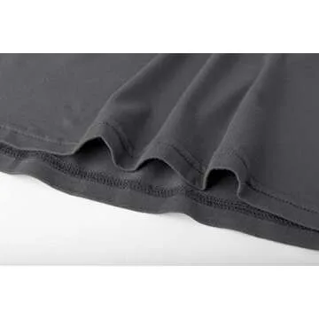 Long Sleeve Crop Tops for Women Workout Basic Clothes for Teen Ladies Fitted Slim Scoop Neck Cute Yoga Shirts (Grey, Medium)