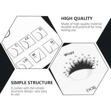 Beaupretty Eyelash Extensions Tray Acrylic Lash Pallet False Eyelashes Glue Pallet Holder Grafting Eye Lashes Extension Display Board for Salon Eyelash Extensions White
