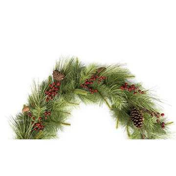 Vita Domi 6 ft Realistic Pine Christmas Garland Decor