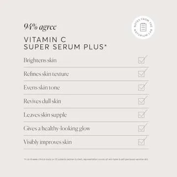 Naturium Vitamin C Super Serum Plus Jumbo, Smoothing Face Care, plus Retinol, Hyaluronic Acid, Niacinamide & Salicylic Acid, 2 oz