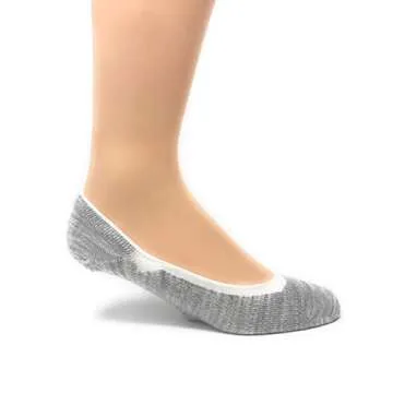 WARRIOR ALPACA SOCKS - Ghost Socks - Low Cut Micro No Show Baby Alpaca Wool Socks - Unisex (Gray Heather-Medium)