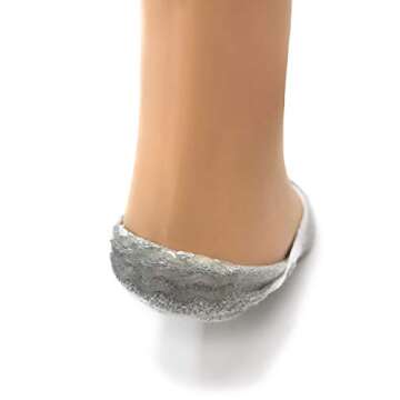 WARRIOR ALPACA SOCKS - Ghost Socks - Low Cut Micro No Show Baby Alpaca Wool Socks - Unisex (Gray Heather-Medium)