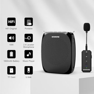 ZOWEETEK Wireless Voice Amplifier for Teachers