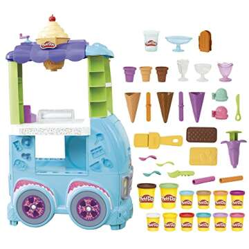 Play-Doh Kitchen Creations Ultimate Ice Cream Truck Toy Playset, Food Truck Toys for Kids, 27 Access...