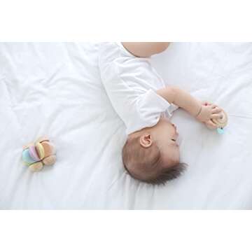 PlanToys Wooden Peek-a-Boo Roller Early Learning and Development Baby Toy (5252) | Pastel Color Collection | Sustainably Made from Rubberwood and Non-Toxic Paints and Dyes