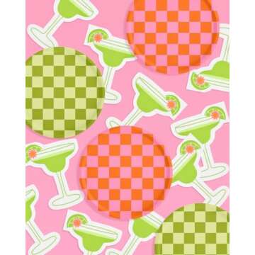 xo, Fetti Margarita Napkins - 3-ply, 24 pcs | Mexican Bachelorette Fiesta Decorations, Western Birthday Party, Summer Cactus Supplies, Cinco de Mayo Tequila Cocktail Tableware, 21st Bday Decor