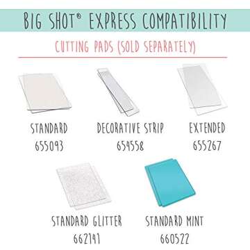 Sizzix Big Shot Express Electric Die Cutting Machine, 660540, 6" (15.24cm) Opening, 6 in (15.24 cm)