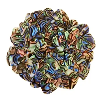 Stylish Abalone Celluloid Guitar Picks - 12 Pack