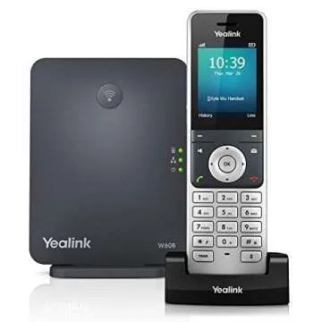 Yealink W60P Cordless DECT Phone with HD Voice Quality