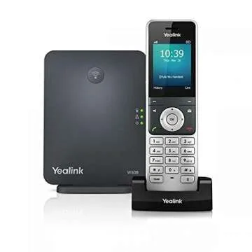 Yealink W60P Cordless DECT Phone with HD Voice Quality