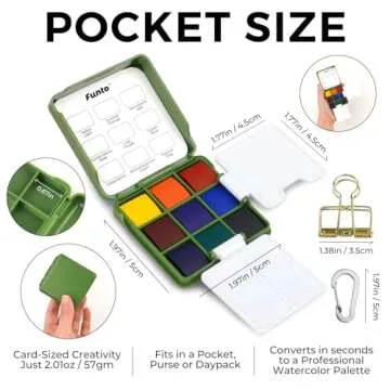 Funto Pocket Watercolor Set for Travel Artists