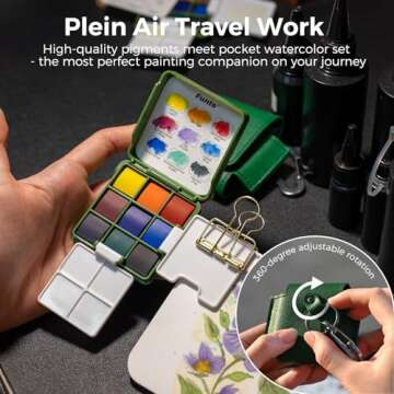 Funto Pocket Watercolor Set for Travel Artists
