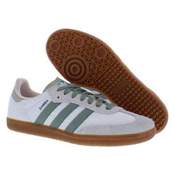 Adidas Samba OG Women’s Casual Footwear in Cloud White/Silver Green