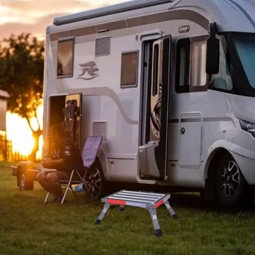 Adjustable Height RV Step Stool for Safe Access and Stability
