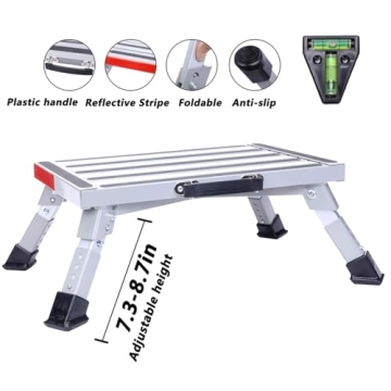 Adjustable Height RV Step Stool for Safe Access and Stability