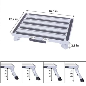 Adjustable Height RV Step Stool for Safe Access and Stability