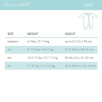 The Peanutshell Baby Sleepers for Girls Set of 3-0-3 Months Baby Clothes, Soft Cotton Baby Girl Footed Pajamas, Newborns & Infants Baby Clothes Gift Set - Flower Pink